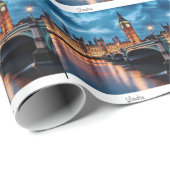 Big Ben, Londen. Cadeaupapier (Rol Hoek)