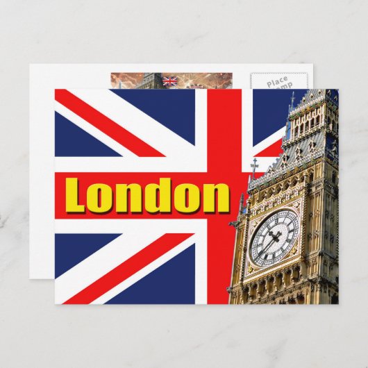 Big Ben - Londen - Engeland Briefkaart (Voorkant / Achterkant)