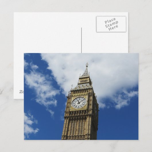 Big Ben, Londen, Engeland Briefkaart (Voorkant / Achterkant)
