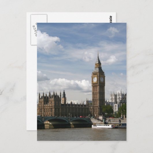 Big Ben, Londen, Engeland Briefkaart (Voorkant / Achterkant)