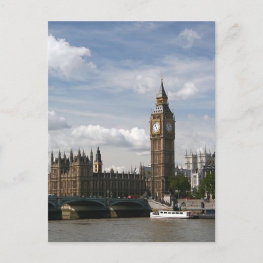 Big Ben, Londen, Engeland Briefkaart (Voorkant)