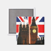Big Ben, Londen, Engeland Magneet (Voorkant / Achterkant)