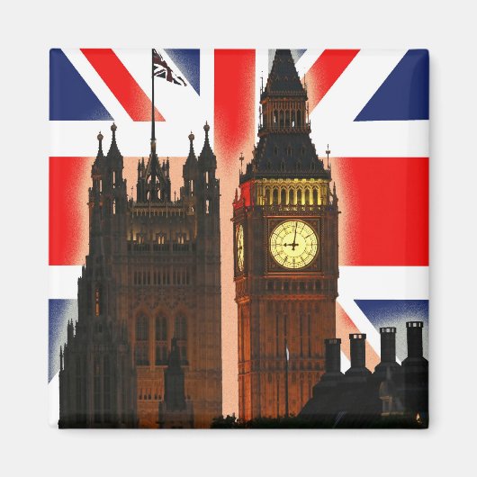 Big Ben, Londen, Engeland Magneet (Voorkant)