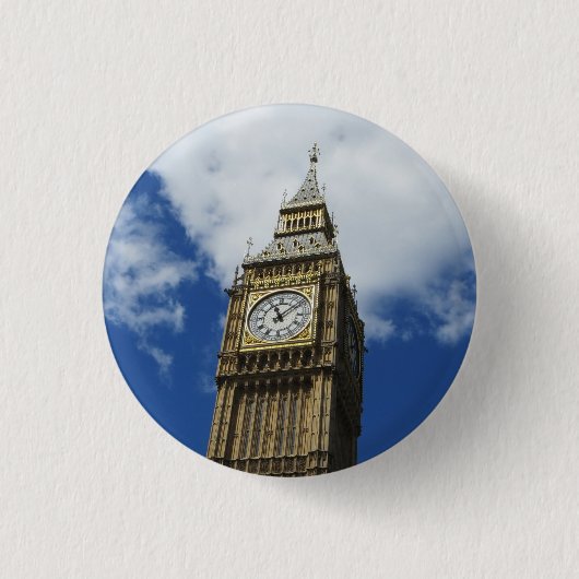 Big Ben, Londen, Engeland Ronde Button 3,2 Cm (Voorkant)