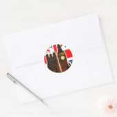 Big Ben, Londen, Engeland Ronde Sticker (Envelop)