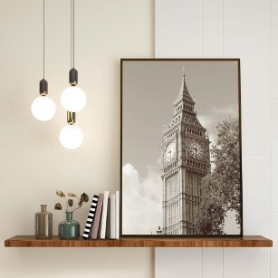 Big Ben, Londen, Engelstalige foto Poster