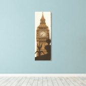 Big Ben - Londen - Gallery Wrapped Canvas (Insitu (Houten vloer))