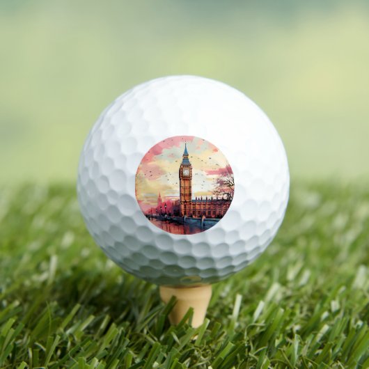 Big Ben, Londen. Golfballen (Insitu Shirt)
