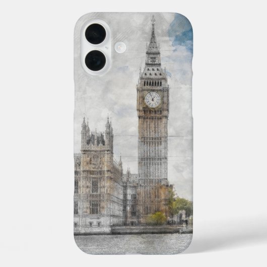 Big Ben Londen – Iconisch Reislandmark Design Case-Mate iPhone Case (Achterkant)