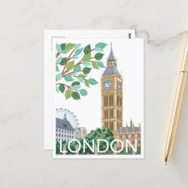 Big Ben Londen Illustratie Briefkaart