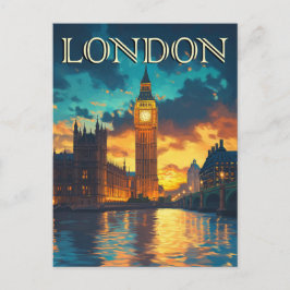 Big Ben, Londen Reizen Briefkaart