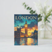 Big Ben, Londen Reizen Briefkaart (Staand voorkant)