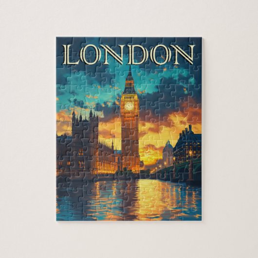Big Ben, Londen Reizen Legpuzzel (Verticaal)