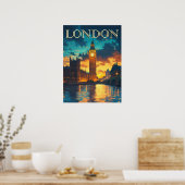Big Ben, Londen Reizen Poster (Keuken)