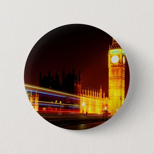 Big Ben, Londen Ronde Button 5,7 Cm (Voorkant)
