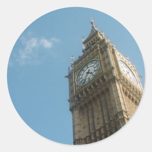 Big Ben - Londen Ronde Sticker (Voorkant)
