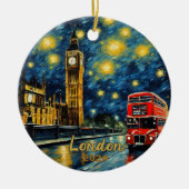 Big Ben Londen Souvenir Keramisch Ornament (Voorkant)