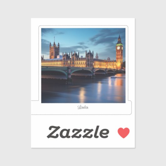 Big Ben, Londen. Sticker (Vel)