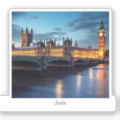 Big Ben, Londen. Sticker (Voorkant)