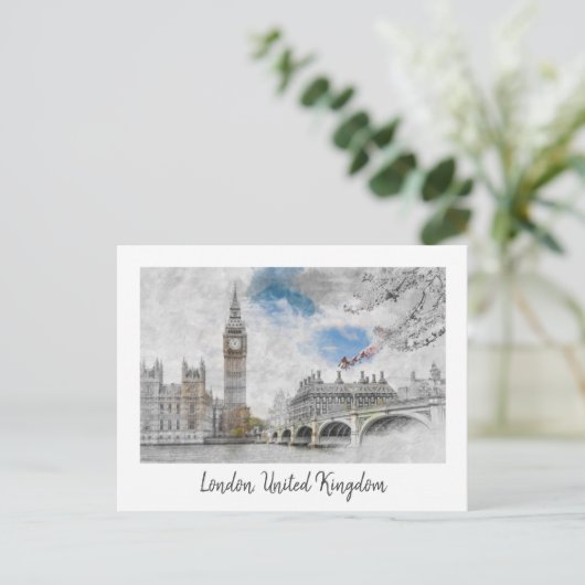Big Ben, Londen, Verenigd Koninkrijk Briefkaart (Staand voorkant)