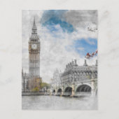 Big Ben, Londen, Verenigd Koninkrijk Briefkaart (Voorkant)