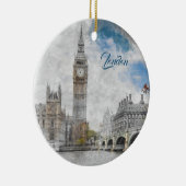 Big Ben, Londen, Verenigd Koninkrijk Keramisch Ornament (Rechts)