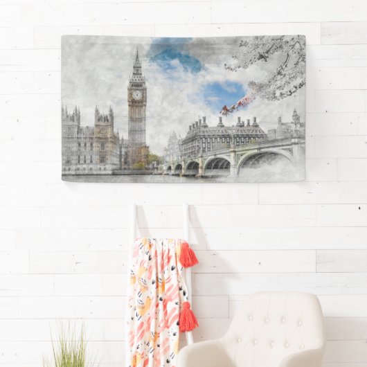 Big Ben, Londen, Verenigd Koninkrijk Spandoek (Insitu)