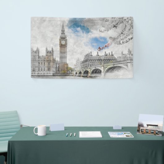 Big Ben, Londen, Verenigd Koninkrijk Spandoek (Beurs)