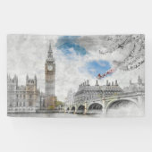 Big Ben, Londen, Verenigd Koninkrijk Spandoek (Horizontaal)