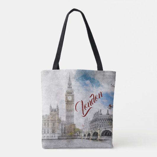 Big Ben, Londen, Verenigd Koninkrijk Tote Bag (Achterkant)