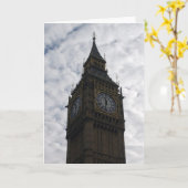 Big Ben - Londen - Wenskaart Kaart (Gele Bloem)