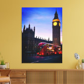 Big Ben Londen Zwart en wit Canvas Afdruk (Insitu (Woonkamer))