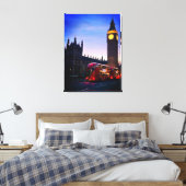 Big Ben Londen Zwart en wit Canvas Afdruk (Insitu (Slaapkamer))