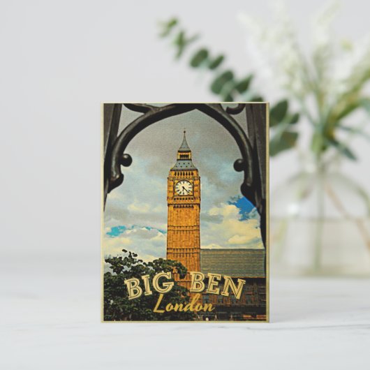 Big Ben London Briefkaart (Staand voorkant)