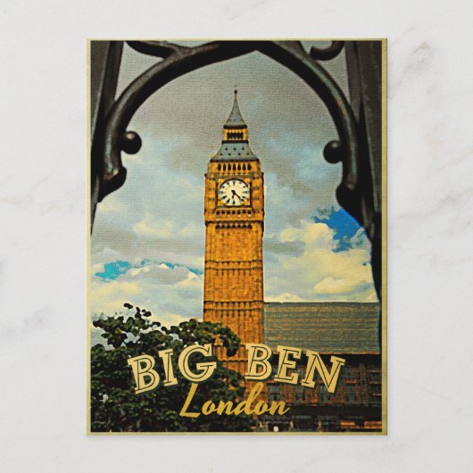 Big Ben London Briefkaart (Voorkant)