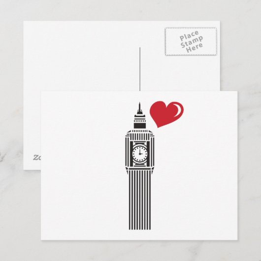 BIG BEN LONDON BRIEFKAART (Voorkant / Achterkant)