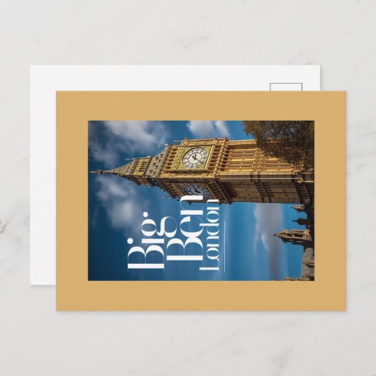 Big Ben London Briefkaart (Voorkant / Achterkant)