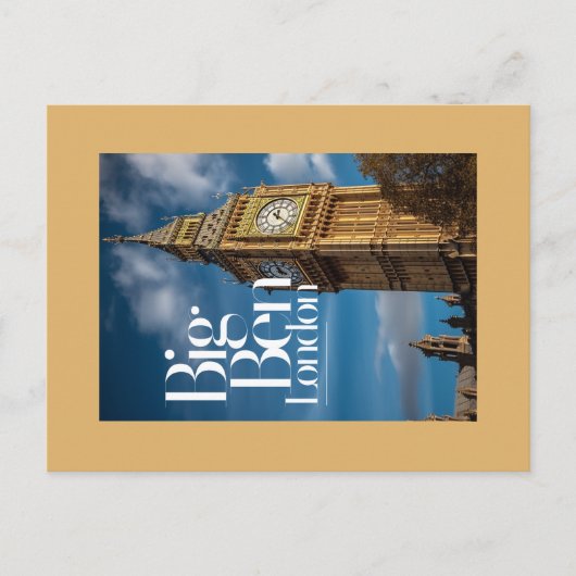 Big Ben London Briefkaart (Voorkant)
