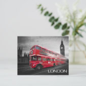 Big Ben London Bus Briefkaart (Staand voorkant)