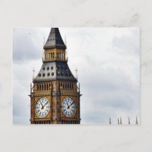 Big Ben London Clock Towers en Westminster Abbey Briefkaart