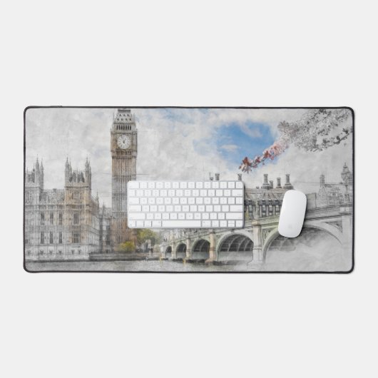 Big Ben London Desk Mat – Verenigd Koninkrijk Land (Keyboard & Muis)
