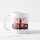 Big Ben London en Union Jack vlag Koffiemok (Links)