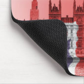 Big Ben London en Union Jack vlag Muismat (Hoek)
