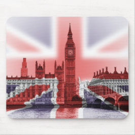 Big Ben London en Union Jack vlag Muismat