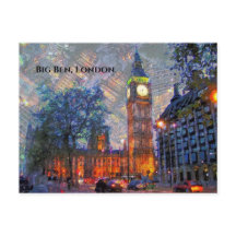 Big Ben, London England Briefkaart