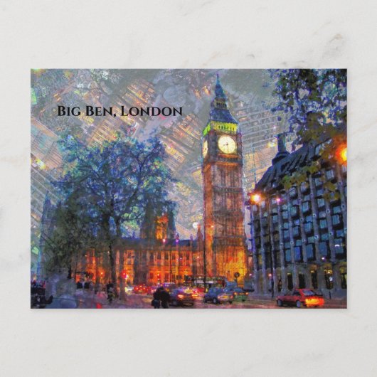Big Ben, London England Briefkaart (Voorkant)