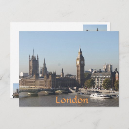 Big Ben, London England Briefkaart (Voorkant / Achterkant)