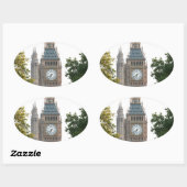 Big Ben London England Ovale Sticker (Vel)