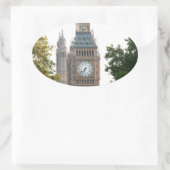 Big Ben London England Ovale Sticker (Tas)