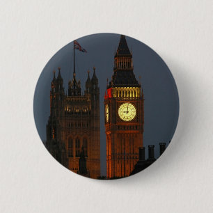 Big Ben-London-England Ronde Button 5,7 Cm